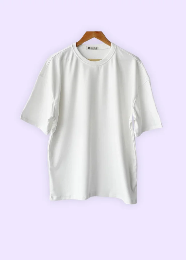 Camiseta oversize blanca para hombre