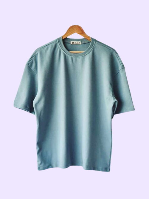 Camiseta oversize verde claro para hombre