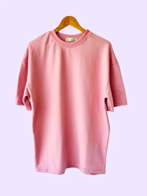 Camiseta oversize palo de rosa hombre en gancho